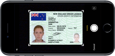 license front image